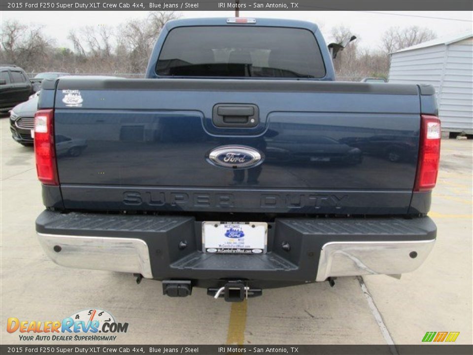 2015 Ford F250 Super Duty XLT Crew Cab 4x4 Blue Jeans / Steel Photo #15