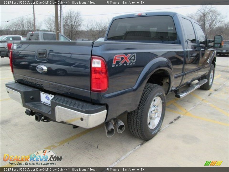 2015 Ford F250 Super Duty XLT Crew Cab 4x4 Blue Jeans / Steel Photo #16