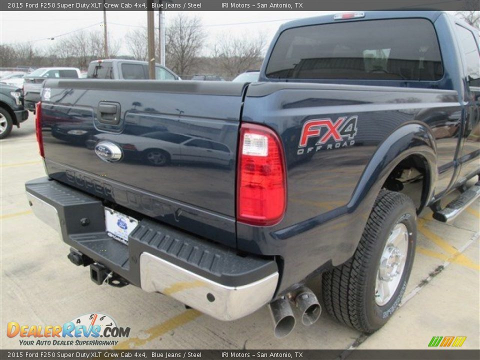 2015 Ford F250 Super Duty XLT Crew Cab 4x4 Blue Jeans / Steel Photo #17