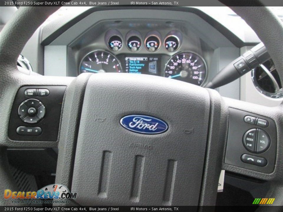 2015 Ford F250 Super Duty XLT Crew Cab 4x4 Blue Jeans / Steel Photo #28