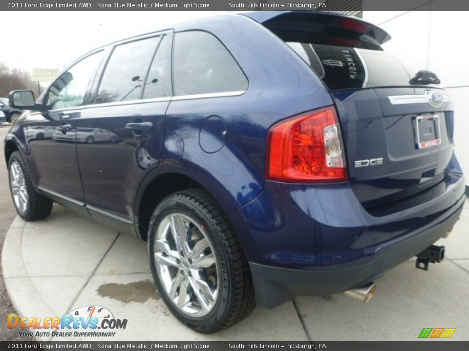 2011 Ford Edge Limited AWD Kona Blue Metallic / Medium Light Stone Photo #3