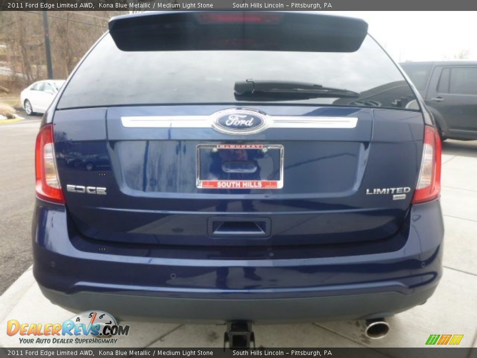 2011 Ford Edge Limited AWD Kona Blue Metallic / Medium Light Stone Photo #4
