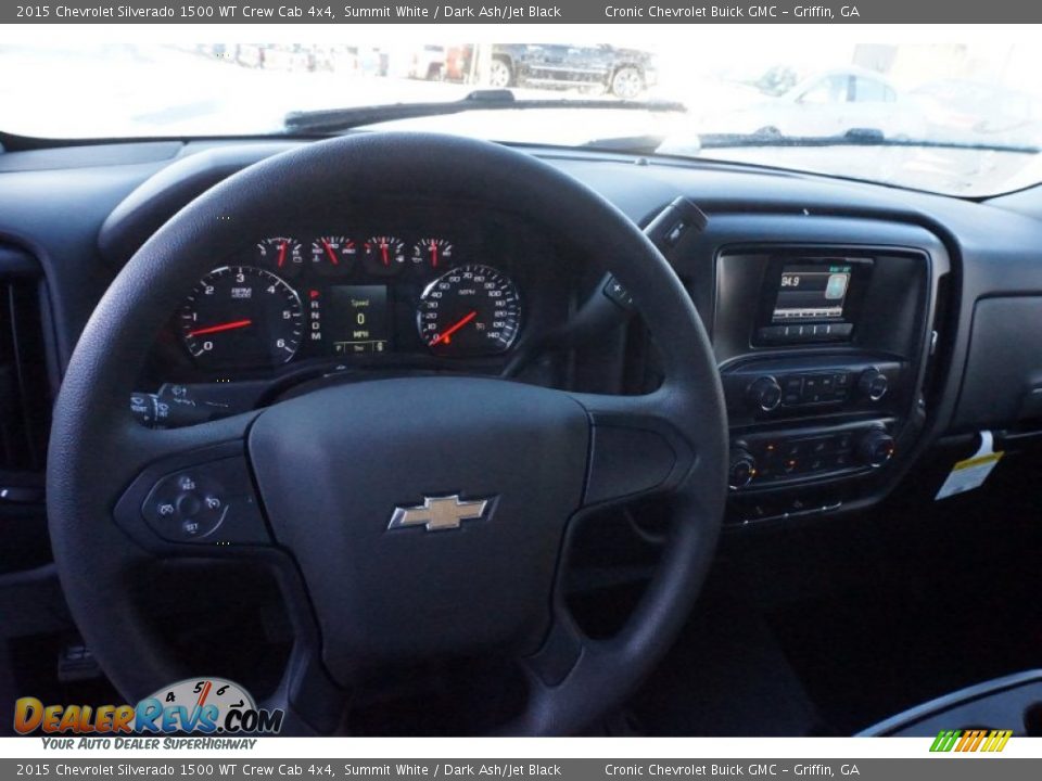 2015 Chevrolet Silverado 1500 WT Crew Cab 4x4 Summit White / Dark Ash/Jet Black Photo #10