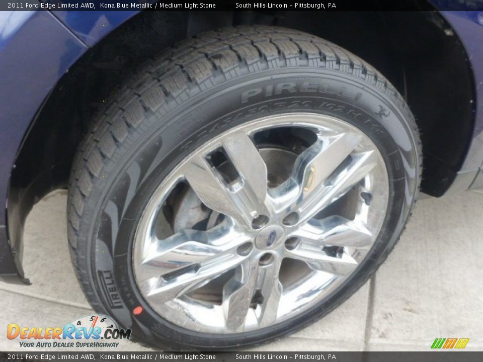 2011 Ford Edge Limited AWD Kona Blue Metallic / Medium Light Stone Photo #13