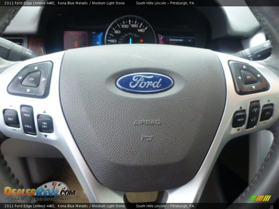 2011 Ford Edge Limited AWD Kona Blue Metallic / Medium Light Stone Photo #21