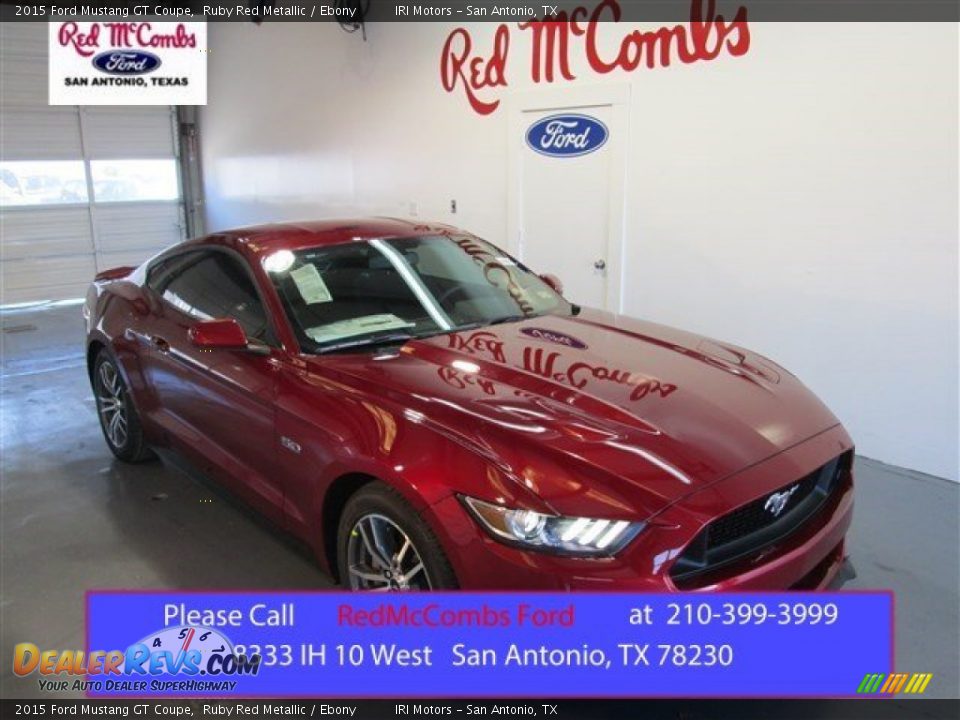 2015 Ford Mustang GT Coupe Ruby Red Metallic / Ebony Photo #1