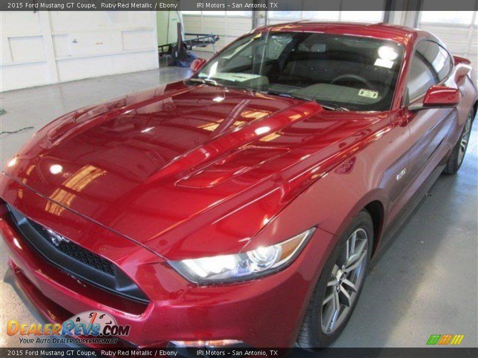 2015 Ford Mustang GT Coupe Ruby Red Metallic / Ebony Photo #3