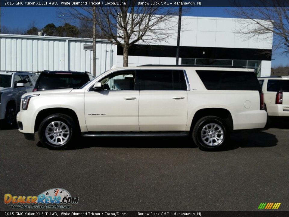 2015 GMC Yukon XL SLT 4WD White Diamond Tricoat / Cocoa/Dune Photo #3