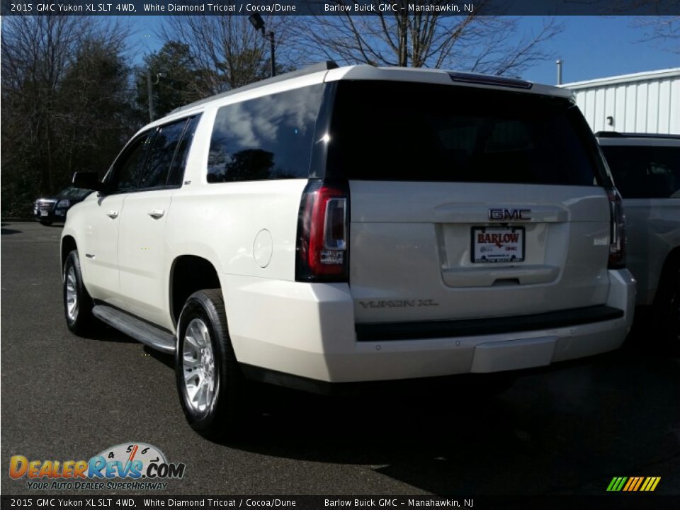 2015 GMC Yukon XL SLT 4WD White Diamond Tricoat / Cocoa/Dune Photo #4