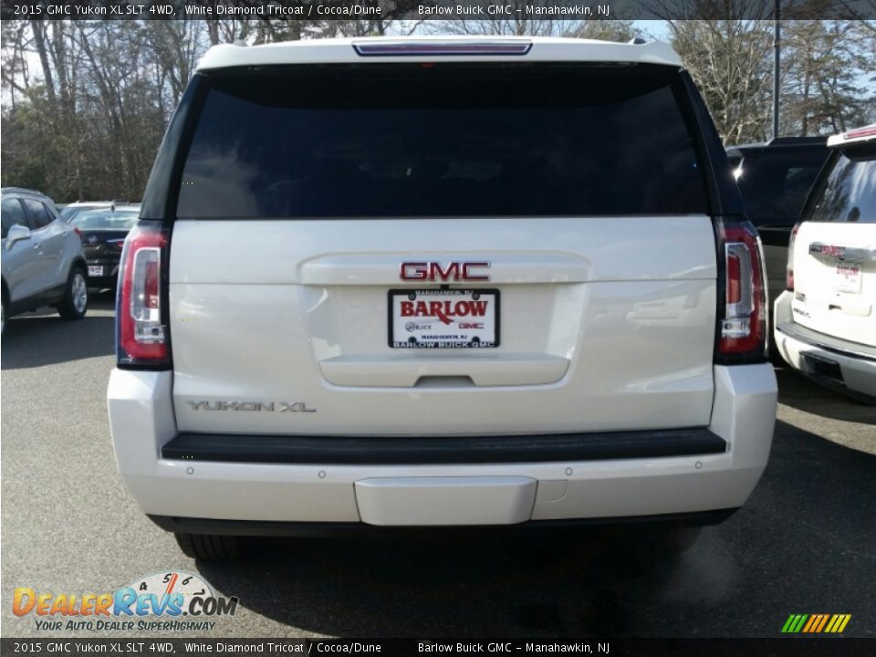 2015 GMC Yukon XL SLT 4WD White Diamond Tricoat / Cocoa/Dune Photo #5