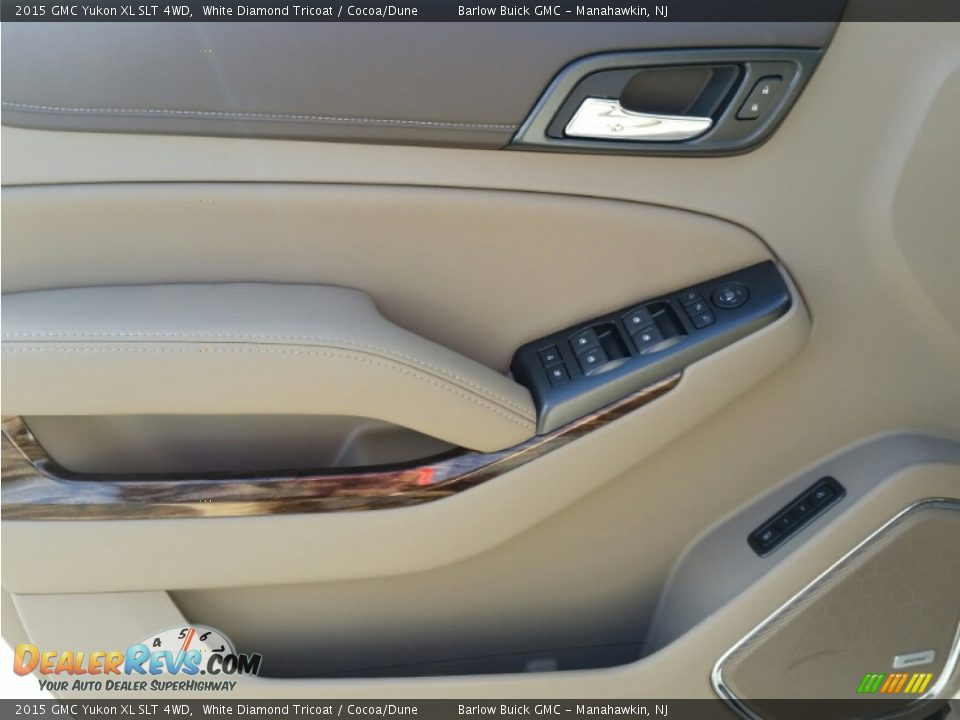 2015 GMC Yukon XL SLT 4WD White Diamond Tricoat / Cocoa/Dune Photo #8