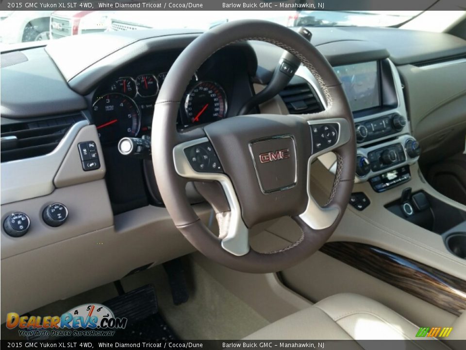 2015 GMC Yukon XL SLT 4WD White Diamond Tricoat / Cocoa/Dune Photo #9