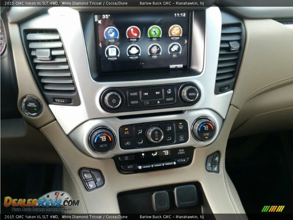 2015 GMC Yukon XL SLT 4WD White Diamond Tricoat / Cocoa/Dune Photo #10