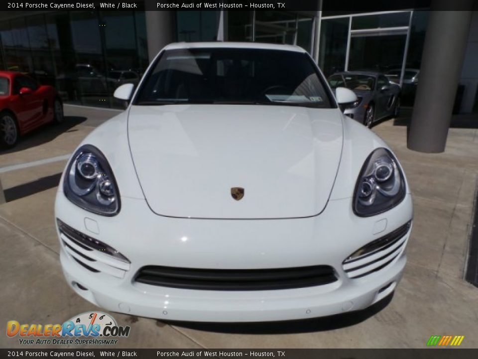 2014 Porsche Cayenne Diesel White / Black Photo #2