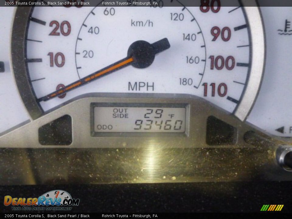 2005 Toyota Corolla S Black Sand Pearl / Black Photo #4
