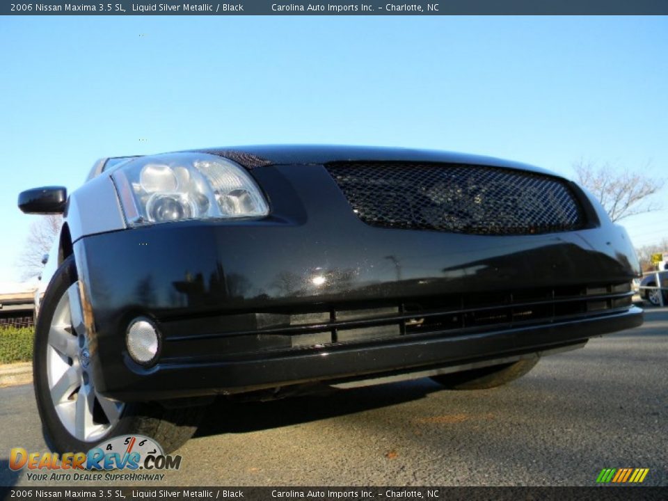 2006 Nissan Maxima 3.5 SL Liquid Silver Metallic / Black Photo #1