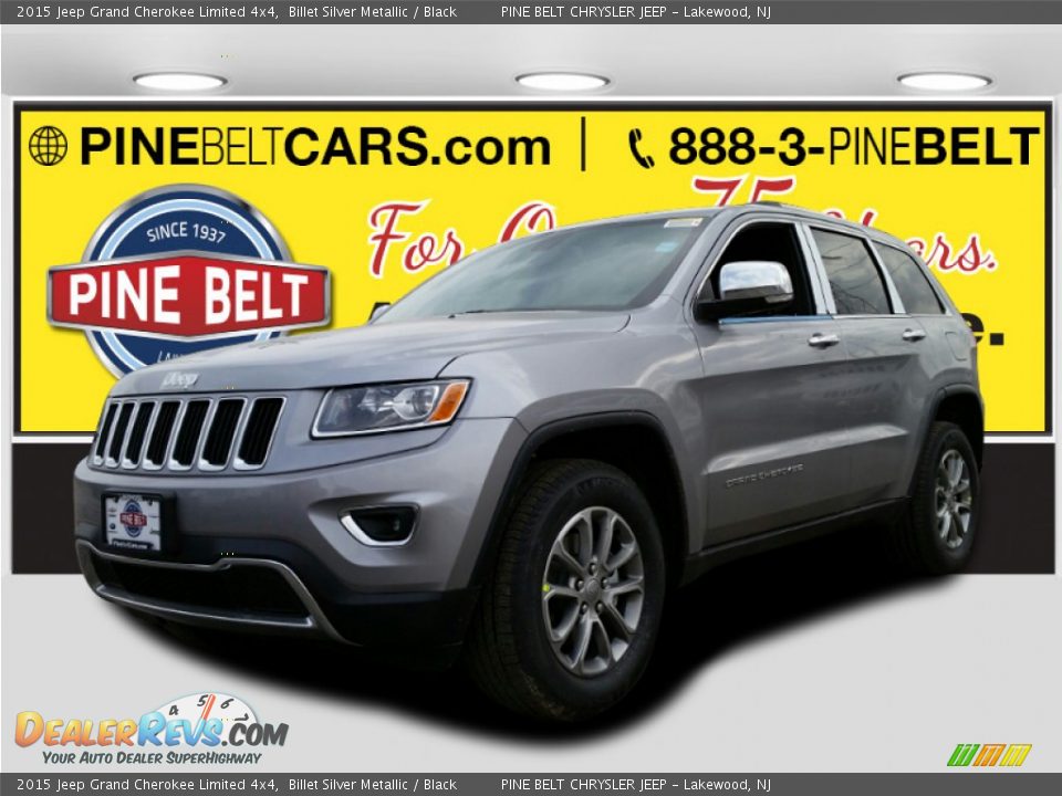 2015 Jeep Grand Cherokee Limited 4x4 Billet Silver Metallic / Black Photo #1