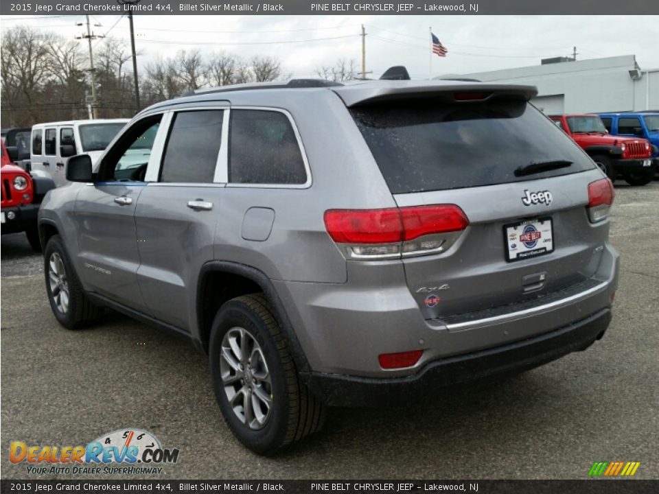 2015 Jeep Grand Cherokee Limited 4x4 Billet Silver Metallic / Black Photo #4