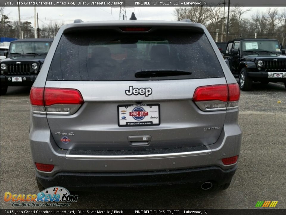 2015 Jeep Grand Cherokee Limited 4x4 Billet Silver Metallic / Black Photo #5