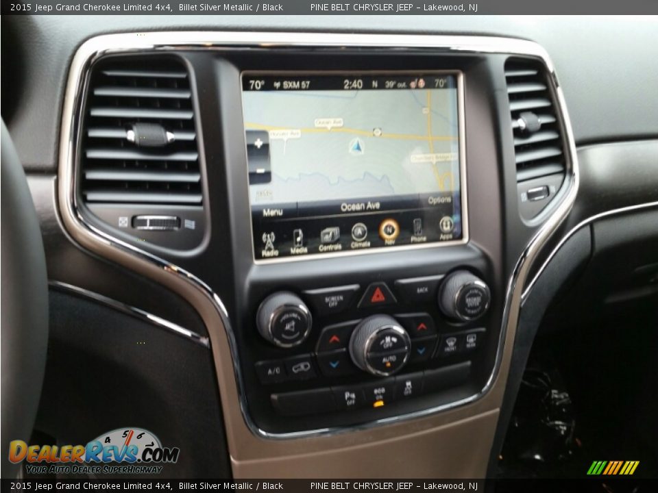 2015 Jeep Grand Cherokee Limited 4x4 Billet Silver Metallic / Black Photo #10