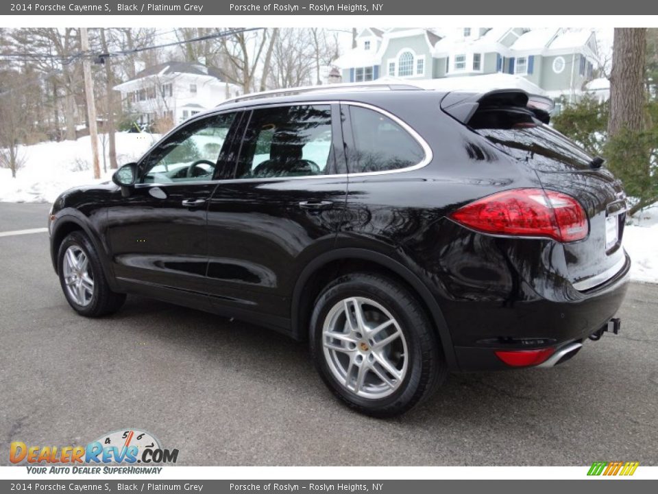 2014 Porsche Cayenne S Black / Platinum Grey Photo #4