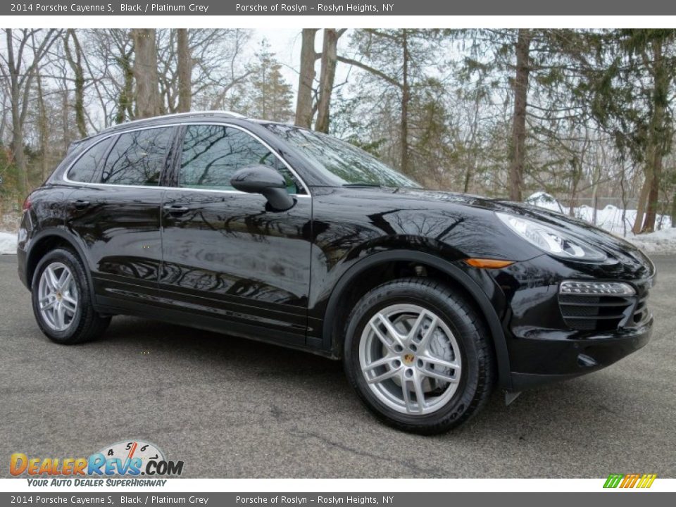 2014 Porsche Cayenne S Black / Platinum Grey Photo #8