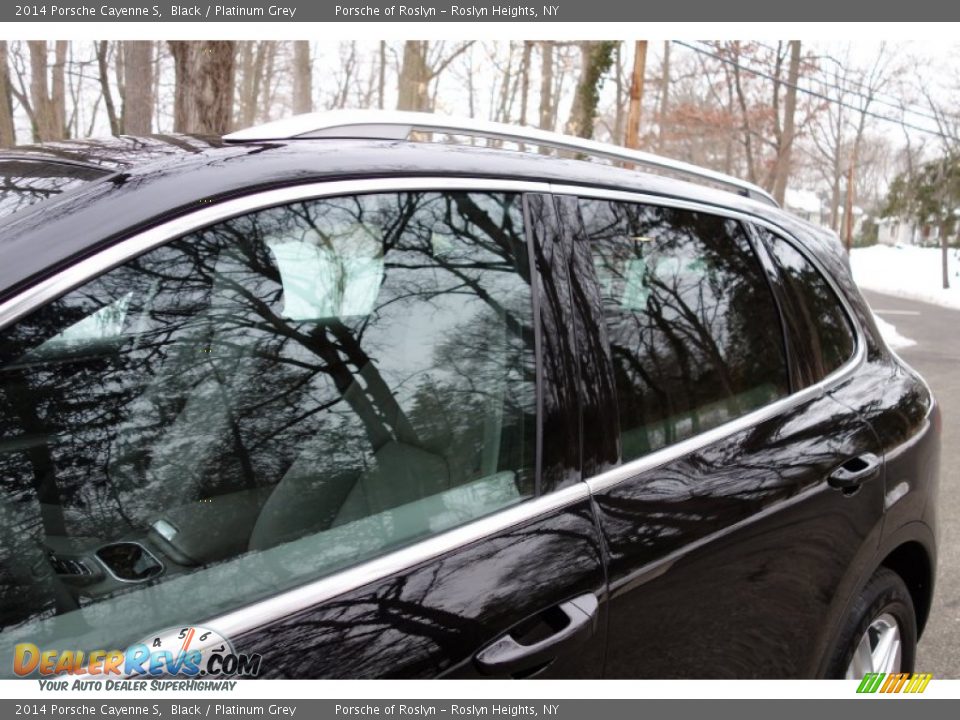 2014 Porsche Cayenne S Black / Platinum Grey Photo #10