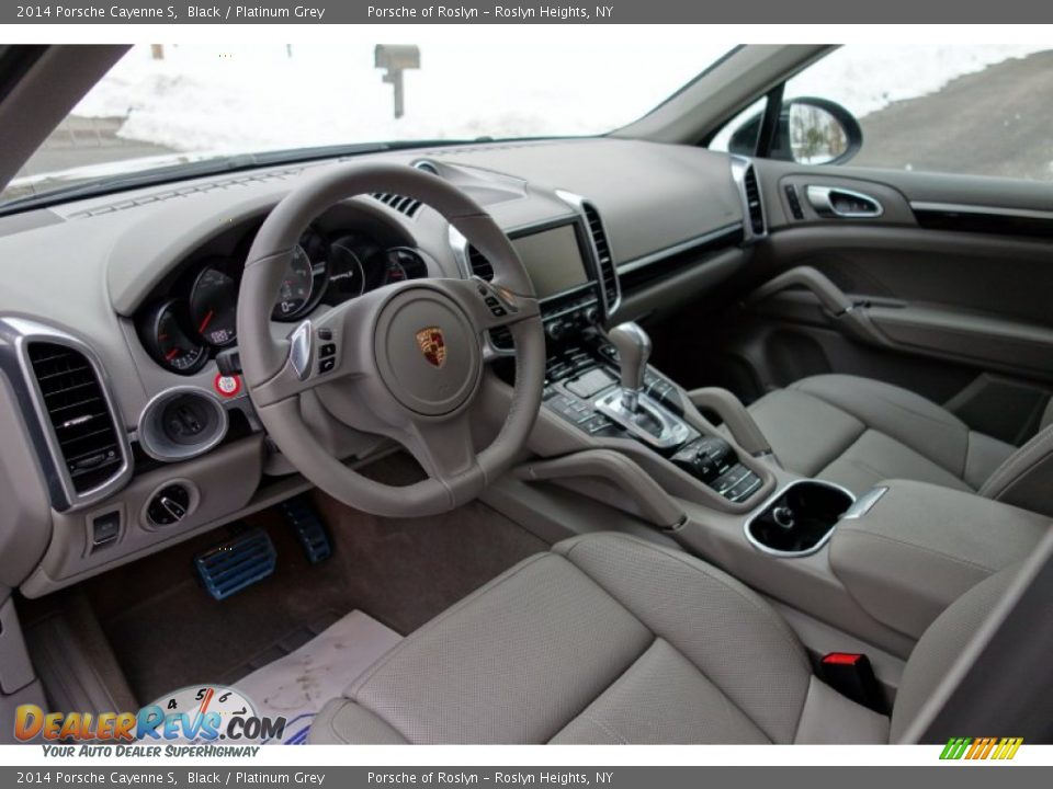 2014 Porsche Cayenne S Black / Platinum Grey Photo #11
