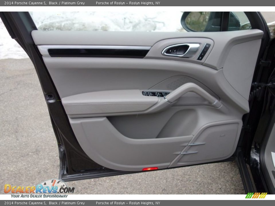 2014 Porsche Cayenne S Black / Platinum Grey Photo #12