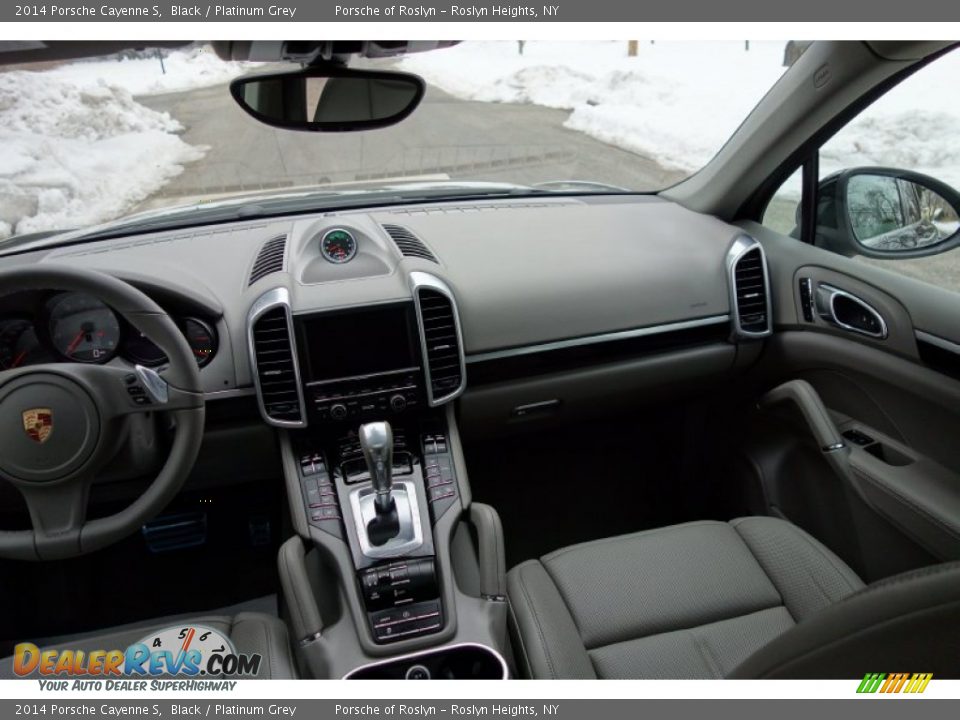 2014 Porsche Cayenne S Black / Platinum Grey Photo #15