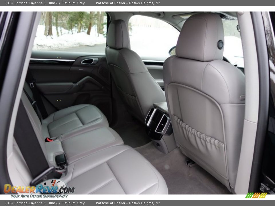 2014 Porsche Cayenne S Black / Platinum Grey Photo #20