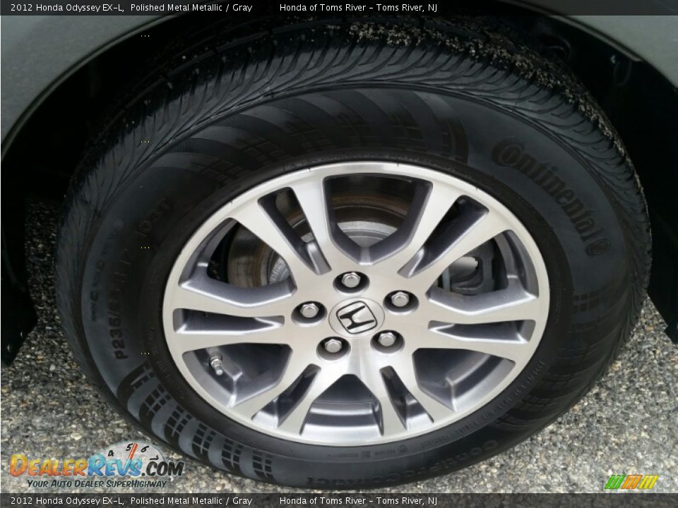 2012 Honda Odyssey EX-L Polished Metal Metallic / Gray Photo #6