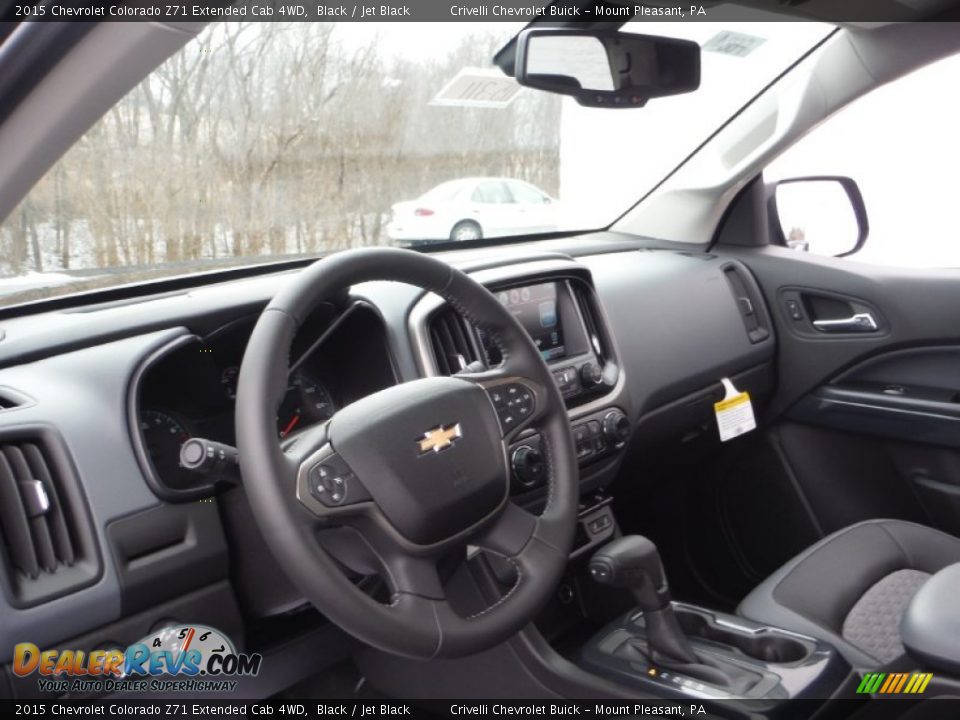 2015 Chevrolet Colorado Z71 Extended Cab 4WD Black / Jet Black Photo #9