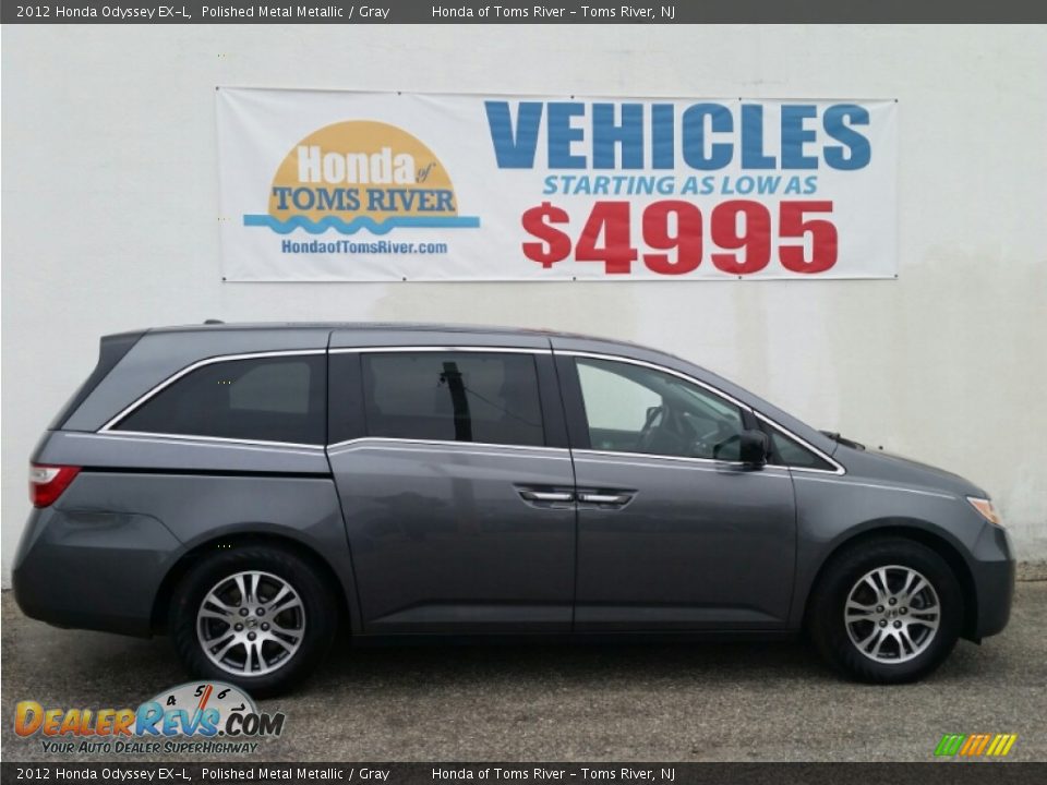 2012 Honda Odyssey EX-L Polished Metal Metallic / Gray Photo #24