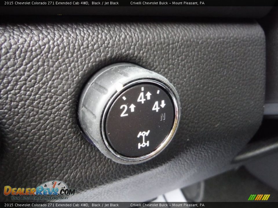 2015 Chevrolet Colorado Z71 Extended Cab 4WD Black / Jet Black Photo #13