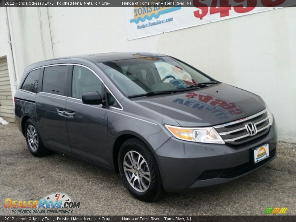 2012 Honda Odyssey EX-L Polished Metal Metallic / Gray Photo #30