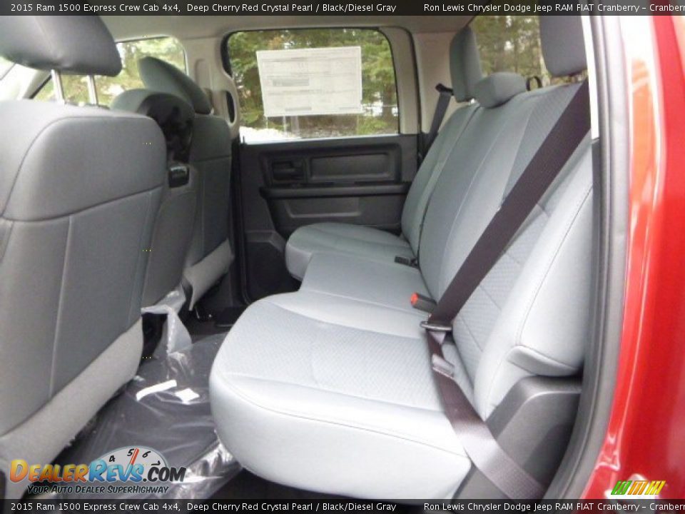 Rear Seat of 2015 Ram 1500 Express Crew Cab 4x4 Photo #14