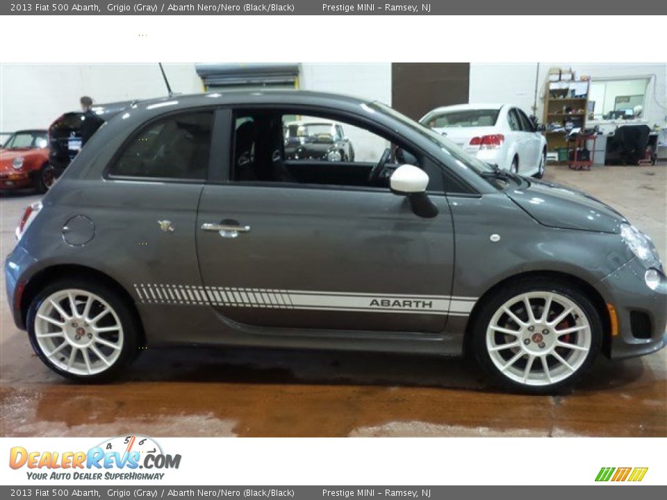 2013 Fiat 500 Abarth Grigio (Gray) / Abarth Nero/Nero (Black/Black) Photo #6