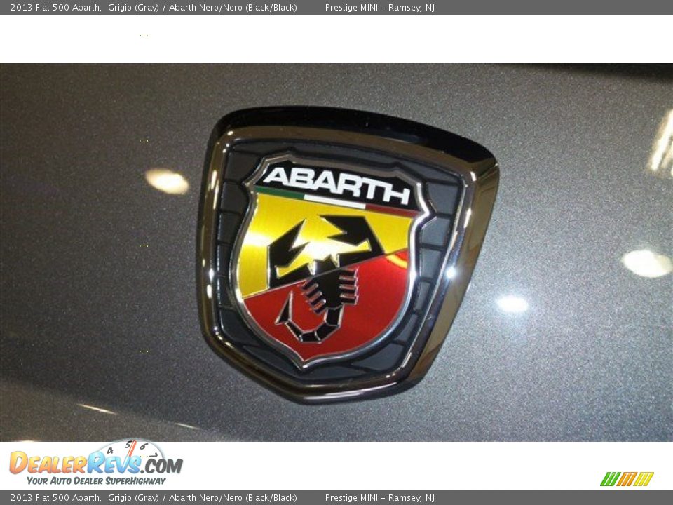 2013 Fiat 500 Abarth Grigio (Gray) / Abarth Nero/Nero (Black/Black) Photo #26