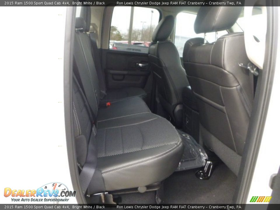 Rear Seat of 2015 Ram 1500 Sport Quad Cab 4x4 Photo #12