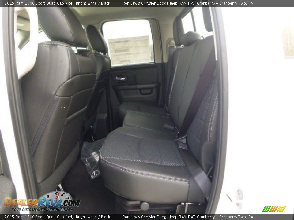 Rear Seat of 2015 Ram 1500 Sport Quad Cab 4x4 Photo #13