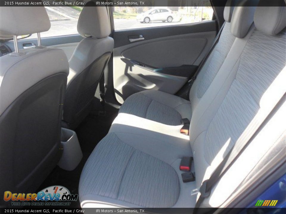 2015 Hyundai Accent GLS Pacific Blue / Gray Photo #10