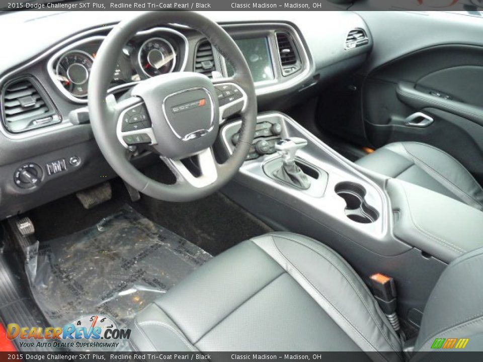 Black Interior - 2015 Dodge Challenger SXT Plus Photo #4