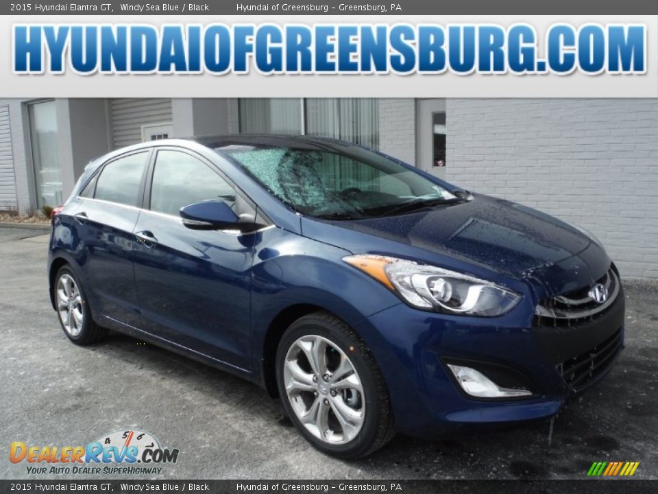 2015 Hyundai Elantra GT Windy Sea Blue / Black Photo #1