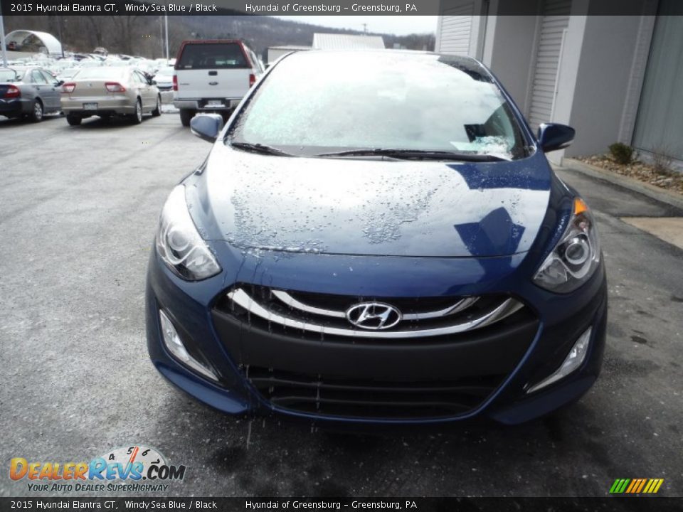 2015 Hyundai Elantra GT Windy Sea Blue / Black Photo #4