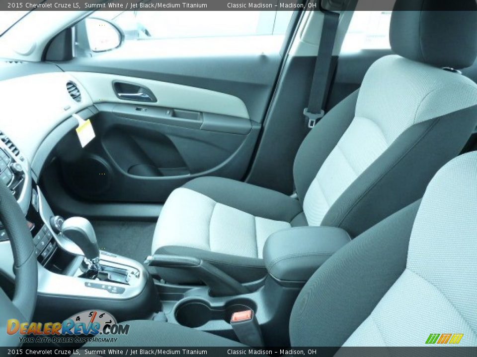 Jet Black/Medium Titanium Interior - 2015 Chevrolet Cruze LS Photo #3