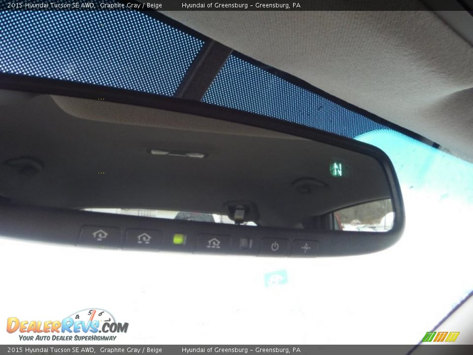 2015 Hyundai Tucson SE AWD Graphite Gray / Beige Photo #15