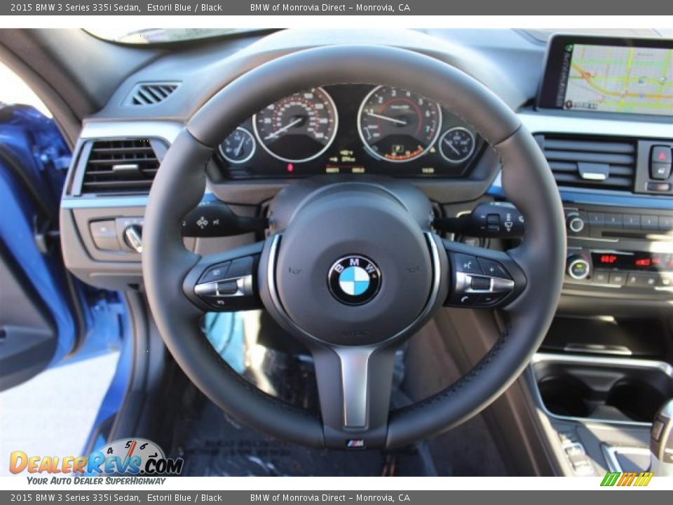 2015 BMW 3 Series 335i Sedan Estoril Blue / Black Photo #9