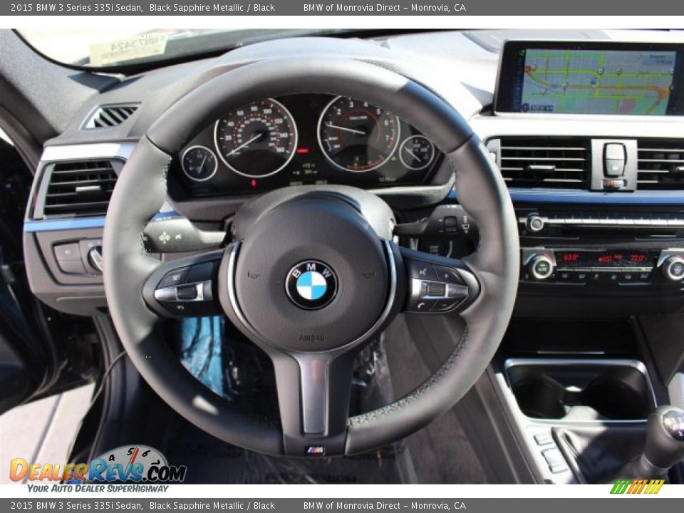 2015 BMW 3 Series 335i Sedan Black Sapphire Metallic / Black Photo #8