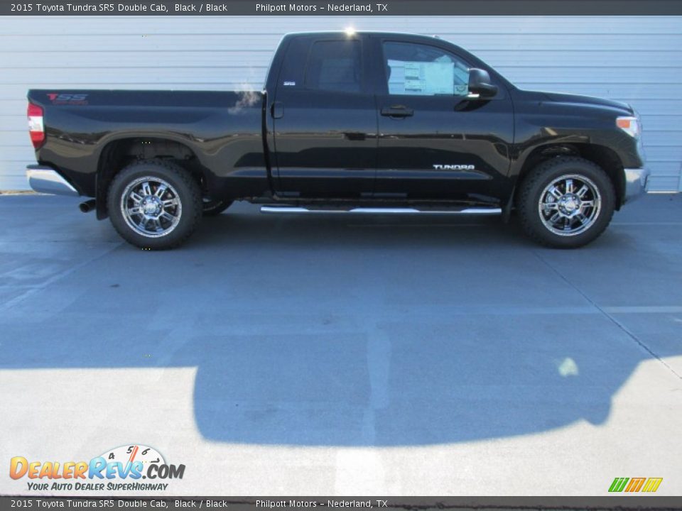 2015 Toyota Tundra SR5 Double Cab Black / Black Photo #3